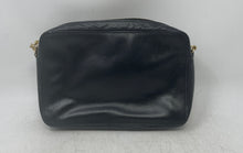 Load image into Gallery viewer, Michael Kors Womens Black Leather Pockets Adjustable Strap Crossbody Handbag