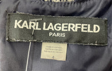 Load image into Gallery viewer, Karl Lagerfeld Paris Womens White Black Tweed Sleeveless Sheath Dress Size 4