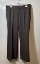 Load image into Gallery viewer, Banana Republic Womens Brown Striped Flat Front Dress Pants Size 10P