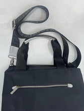 Load image into Gallery viewer, Versace Parfums Womens Black Detachable Strap Outer Pocket Lined Tote Bag