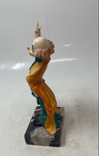 Load image into Gallery viewer, Genuine Carrara Marble Ceramic Rabbit In Hat Magician Circus Clown Figurine