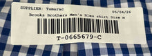 Load image into Gallery viewer, Brooks Brothers Mens Blue Long Sleeve Button-Up Shirt Size Medium