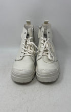 Load image into Gallery viewer, Palladium Womens Pallabase White Leather Side Zip Ankle Booties Size 10