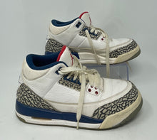 Load image into Gallery viewer, Nike Kids Jordan 3 Retro 854261-106 White Blue Sneaker Shoes Size 6.5Y