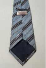 Load image into Gallery viewer, Vincenzo Mens Multicolor Striped Print Keeper Loop Adjustable Pointed Tie