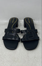 Load image into Gallery viewer, Cole Haan Womens Chrisee Black Leather Slip-On Block Heel Slide Sandals Sz 9.5B
