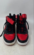 Load image into Gallery viewer, Nike Kids Court Borough Mid 2 CD7782-003 Black Red White Sneakers Shoes Sz 5.5Y
