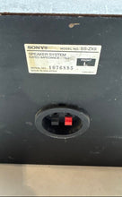 Load image into Gallery viewer, Sony Muteki Model SS-ZX9 Black X-Round HI-FI Stereo Speaker System Not Tested