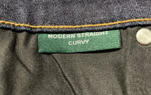 Load image into Gallery viewer, Lauren Ralph Lauren Womens Blue Denim Dark Wash Modern Curvy Straight Jeans Sz 4