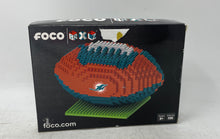Load image into Gallery viewer, Foco Brxlz Miami Dolphins Football 728 Pcs Building Toy Set Factory Sealed