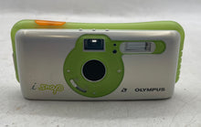 Load image into Gallery viewer, Olympus I Snap White & Green Point And Shoot Compact Film Camera
