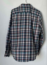 Load image into Gallery viewer, Perry Ellis Mens Multicolor Plaid Stretch Long Sleeve Collared Button-Up Shirt L