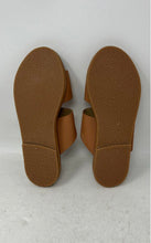 Load image into Gallery viewer, Kenda Womens Brown Leather Open Toe Slip-On Flat Slide Sandals Size 3