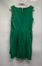 Load image into Gallery viewer, Calvin Klein Womens Green Sleeveless Pleated Back Zip Fit & Flare Dress Size 12