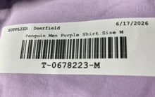 Load image into Gallery viewer, Penguin Mens Purple Short Sleeve Crew Neck Pullover T-Shirt Size Medium