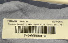 Load image into Gallery viewer, Banana Republic Mens Light Blue Long Sleeve Slim Fit Button-Up Shirt Size XL