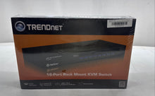 Load image into Gallery viewer, Trendnet 16-Port Rack Mount KVM Switch TK-1603R VGA USB PS/2 Sealed Not Tested