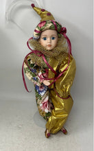 Load image into Gallery viewer, Seymour Mann Floral Gold Costume Connoisseur Collection Porcelain Doll