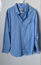 Load image into Gallery viewer, Tommy Bahama Mens Light Blue Long Sleeve Collared Button-Up Shirt Size L