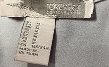 Load image into Gallery viewer, Forever 21 Womens Gray Sleeveless Round Neck Regular Fit Blouse Top Size M