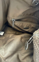 Load image into Gallery viewer, The Sak Womens Beige Inner Pockets Crochet Double Handle Tote Handbag