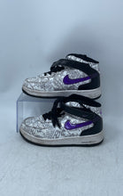 Load image into Gallery viewer, Nike Kids Air Force 1 White Black Hook & Loop Sneaker Shoes Size 1.5Y