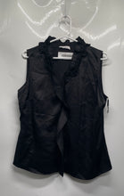 Load image into Gallery viewer, Calvin Klein Womens Black Ruffle Sleeveless Pullover Blouse Top No Size