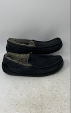 Load image into Gallery viewer, UGG Mens Ascot 1103889 Black Leather Closed Toe Slip-On Loafer Slippers Size 11