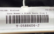 Load image into Gallery viewer, Zara Womens Black Pleated Slash Pocket Straight Leg Dress Pants Size Small