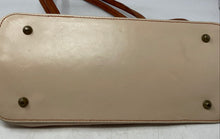 Load image into Gallery viewer, Florence Womens Brown Beige Leather Inner Pocket Double Handle Zip Top Tote Bag