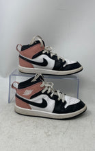 Load image into Gallery viewer, Nike Kids Air Jordan 1 Mid DQ8424-100 White Pink Black Sneakers Shoes Size 13C