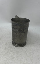 Load image into Gallery viewer, John Somers Silver-Tone Engraved Handle Hallmark Serving Pewter Mug