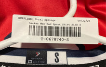 Load image into Gallery viewer, Decker Mens Red Short Sleeve Tornadoes #8 Sport Jersey Size Small