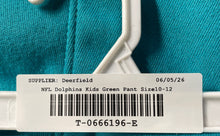 Load image into Gallery viewer, NFL Team Apparel Boys Green Miami Dolphins Elastic Waist Jogger Pants Size 10-12