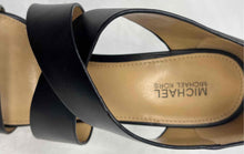 Load image into Gallery viewer, Michael Kors Womens Elena Black Leather Open Toe Platform Sandals Size 6 M