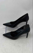 Load image into Gallery viewer, Michael Kors Womens Black Leather Pointed Toe Slip-On Pump Heels Size 6M