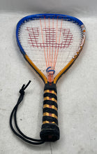 Load image into Gallery viewer, Wilson Crushing Force Power Strings Orange Blue Professional Racquetball Racquet
