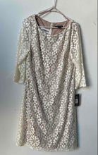 Load image into Gallery viewer, Jessica Howard Womens Off White 3/4 Sleeve Shift Dress Size 14 With Tag