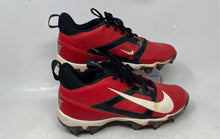 Load image into Gallery viewer, Nike Mens Alpha Menace 4 Shark Red Black White Lace-Up Football Cleats Size 7