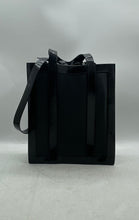 Load image into Gallery viewer, Melissa Womens Black Detachable Shoulder Strap Double Handle Open Top Tote Bag