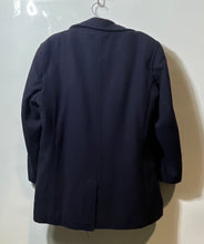 Load image into Gallery viewer, Land's End Mens Navy Blue Long Sleeve Double-Breasted Button Front Pea Coat Sz L