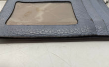 Load image into Gallery viewer, Michael Kors Womens Blue Pebbled Leather Detachable Strap Mercer Coin Wallet