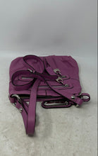 Load image into Gallery viewer, B. Makowsky Womens Purple Leather Adjustable Strap Shoulder Crossbody Bag
