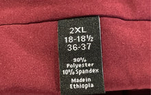 Load image into Gallery viewer, J. Ferrar Mens Burgundy Stretch Long Sleeve Dress Shirt Size 2XL With Tag