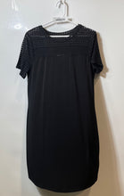 Load image into Gallery viewer, Michael Kors Womens Black Short Sleeve Swim Cover-Up Dress Size L