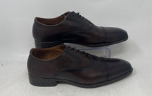 Load image into Gallery viewer, Aldo Mens Miraylle Dark Brown Leather Lace-Up Cap Toe Oxford Dress Shoes Sz 10.5
