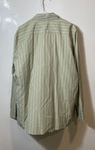 Load image into Gallery viewer, Calvin Klein Mens Green Striped Spread Collar Long Sleeve Button-Up Shirt Sz XL