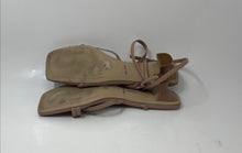 Load image into Gallery viewer, Dolce Vita Womens Beacon Beige Leather Buckle Block Heel Strappy Sandals Size 11