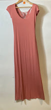 Load image into Gallery viewer, Forever 21 Womens Pink Short Cap Sleeve Scoop Neck Long Maxi Dress Size M