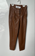 Load image into Gallery viewer, Zara Womens Brown Flat Front Pockets Skinny Leg Trouser Pants Size X-Small